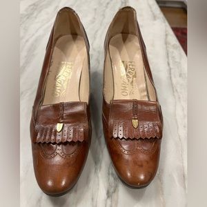 Vintage Salvatore Ferragamo Leather Women’s shoes size 7AA